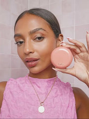 double-ended cream & powder cheek brush